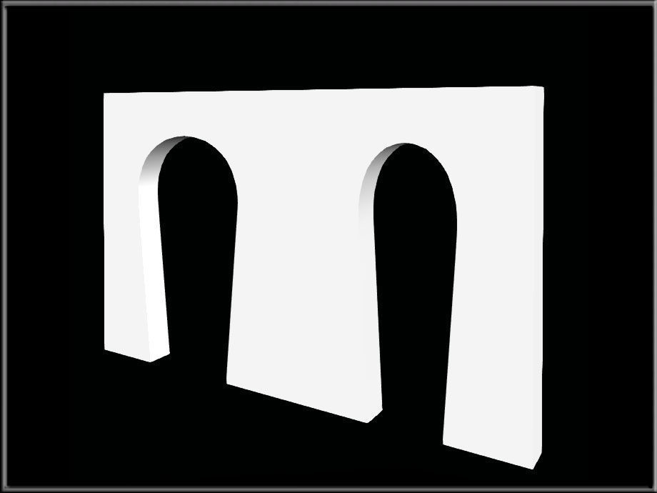 Horseshe Arch 07 Low-poly 3D model_2