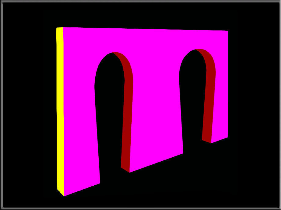 Horseshe Arch 07 Low-poly 3D model_5