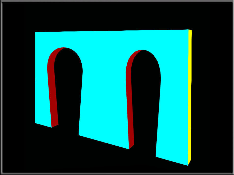 Horseshe Arch 07 Low-poly 3D model_3