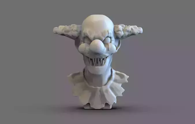 Evil Clown Bust 3D print model