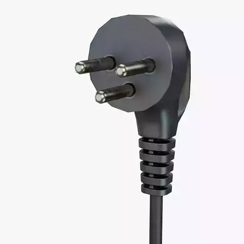 Power plug Type H Low-poly 3D model