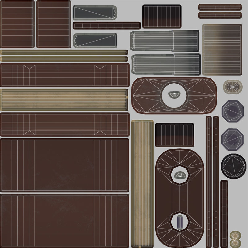 Vintage Electrical Plug Type C Low-poly 3D model_14