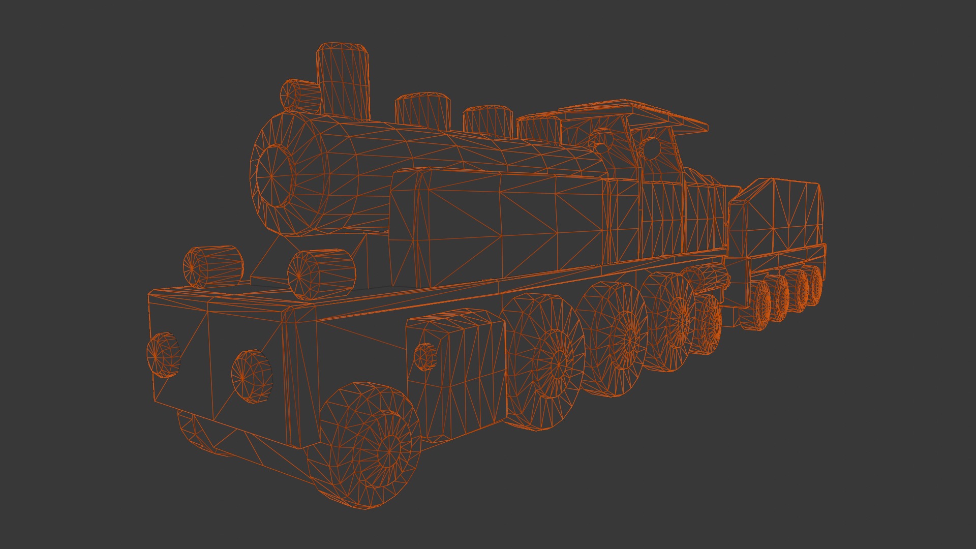  Wooden Train 3D Model  Low-poly 3D model_19