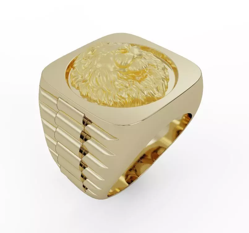 Lion ring 3d 3D print model_0