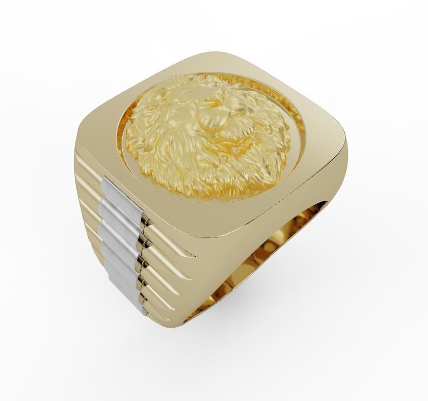 Lion ring 3d 3D print model_2