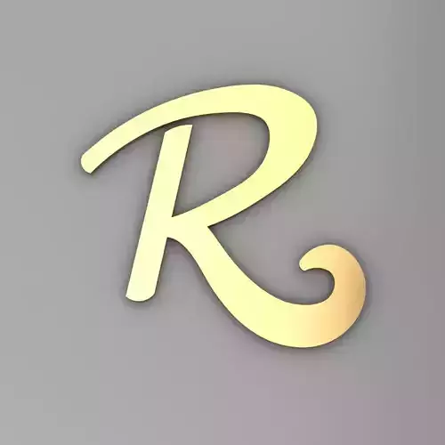 Alphabet R Pendent Free 3D print model