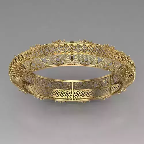 Traditional Indian Bangle 3D print model
