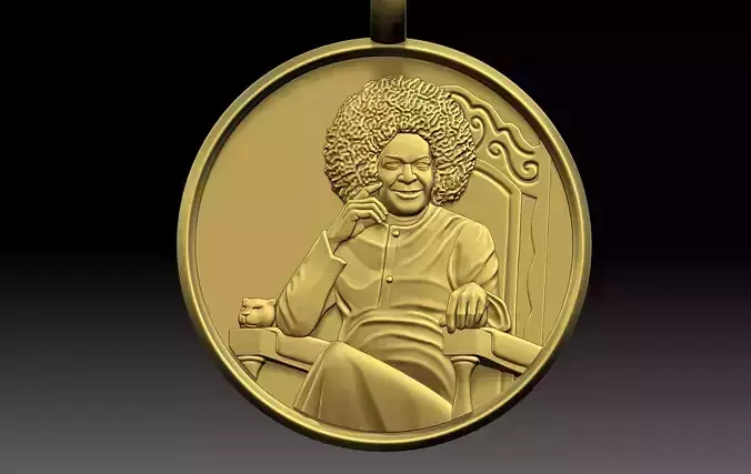 Sathya Sai Baba 3D print model
