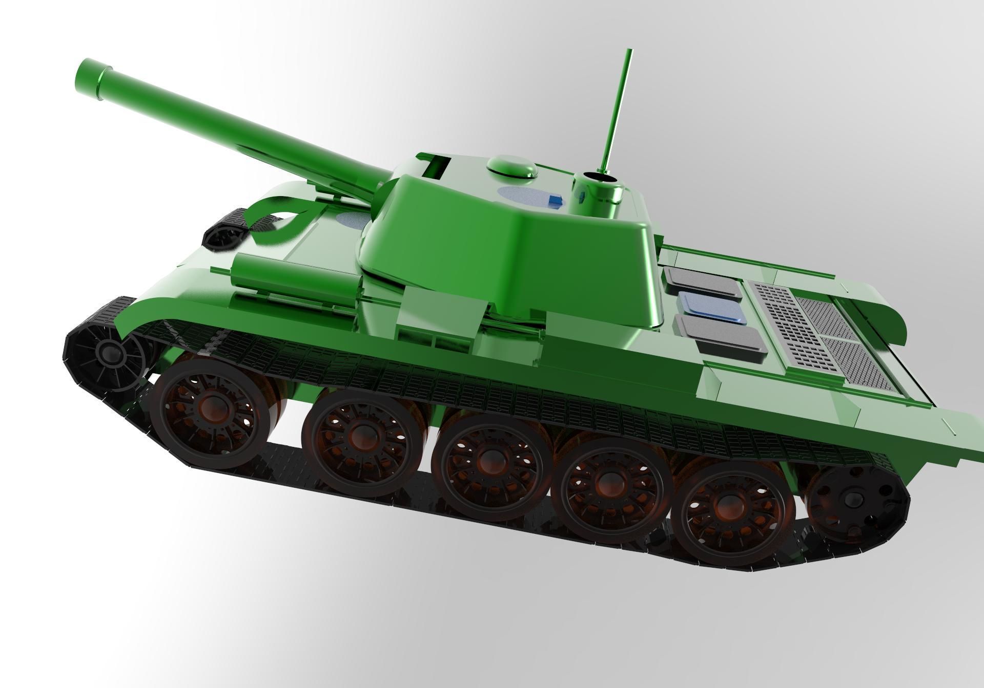 Toy Tank 3D print model_1