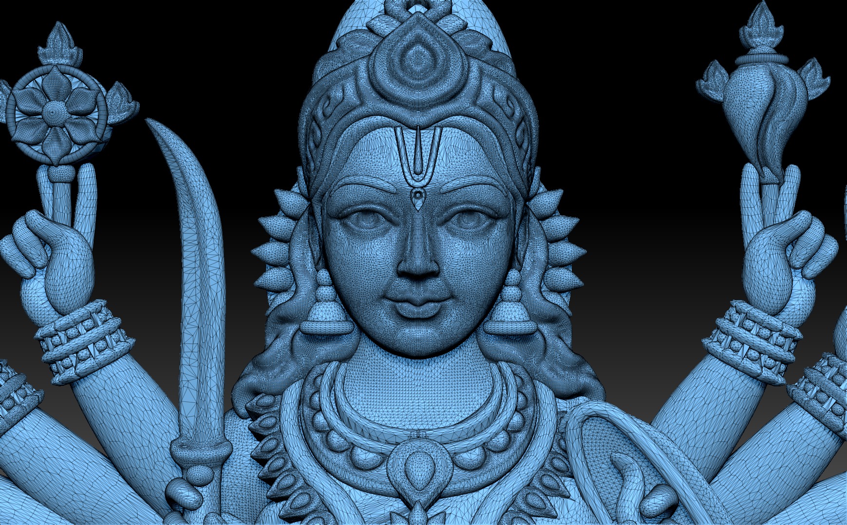 Chandika Laxmi 3D print model_13