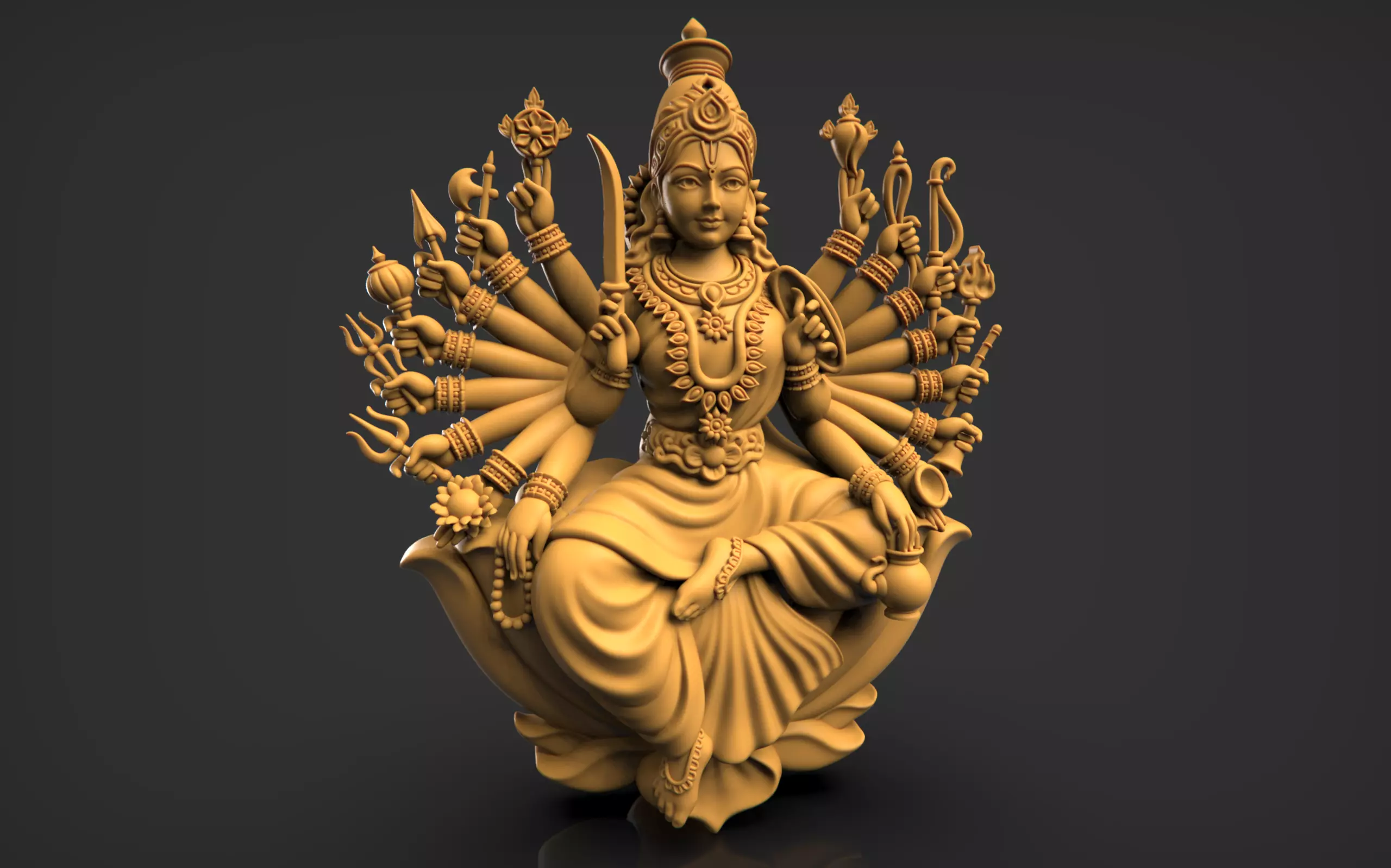 Chandika Laxmi 3D print model_0