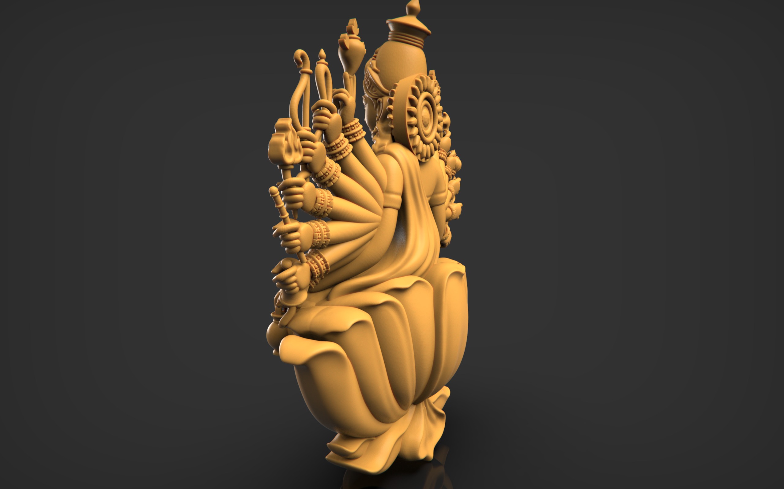 Chandika Laxmi 3D print model_6