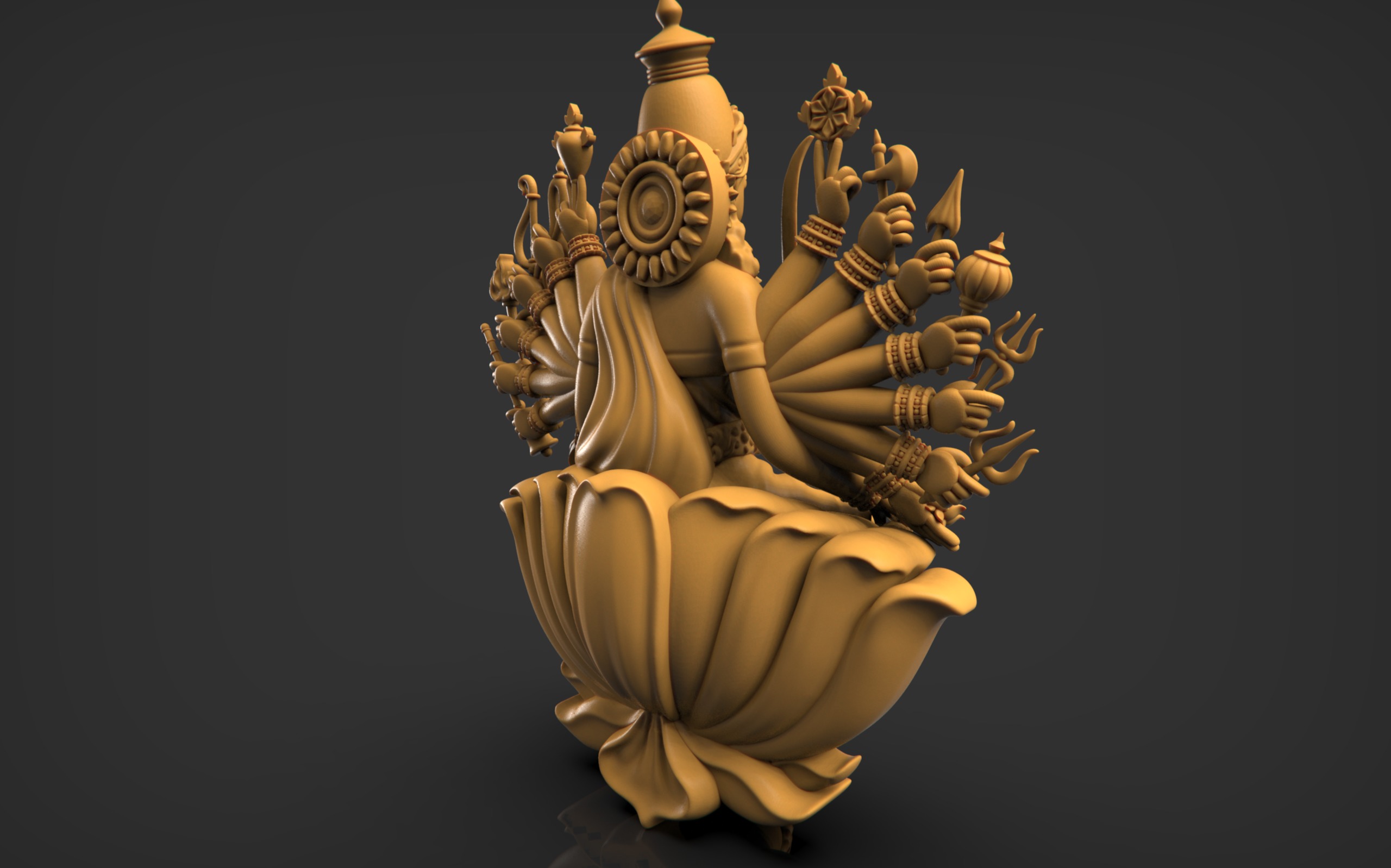 Chandika Laxmi 3D print model_8