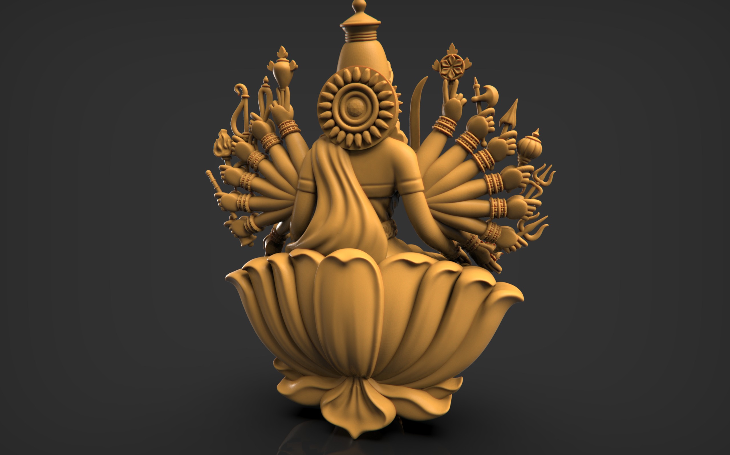 Chandika Laxmi 3D print model_7