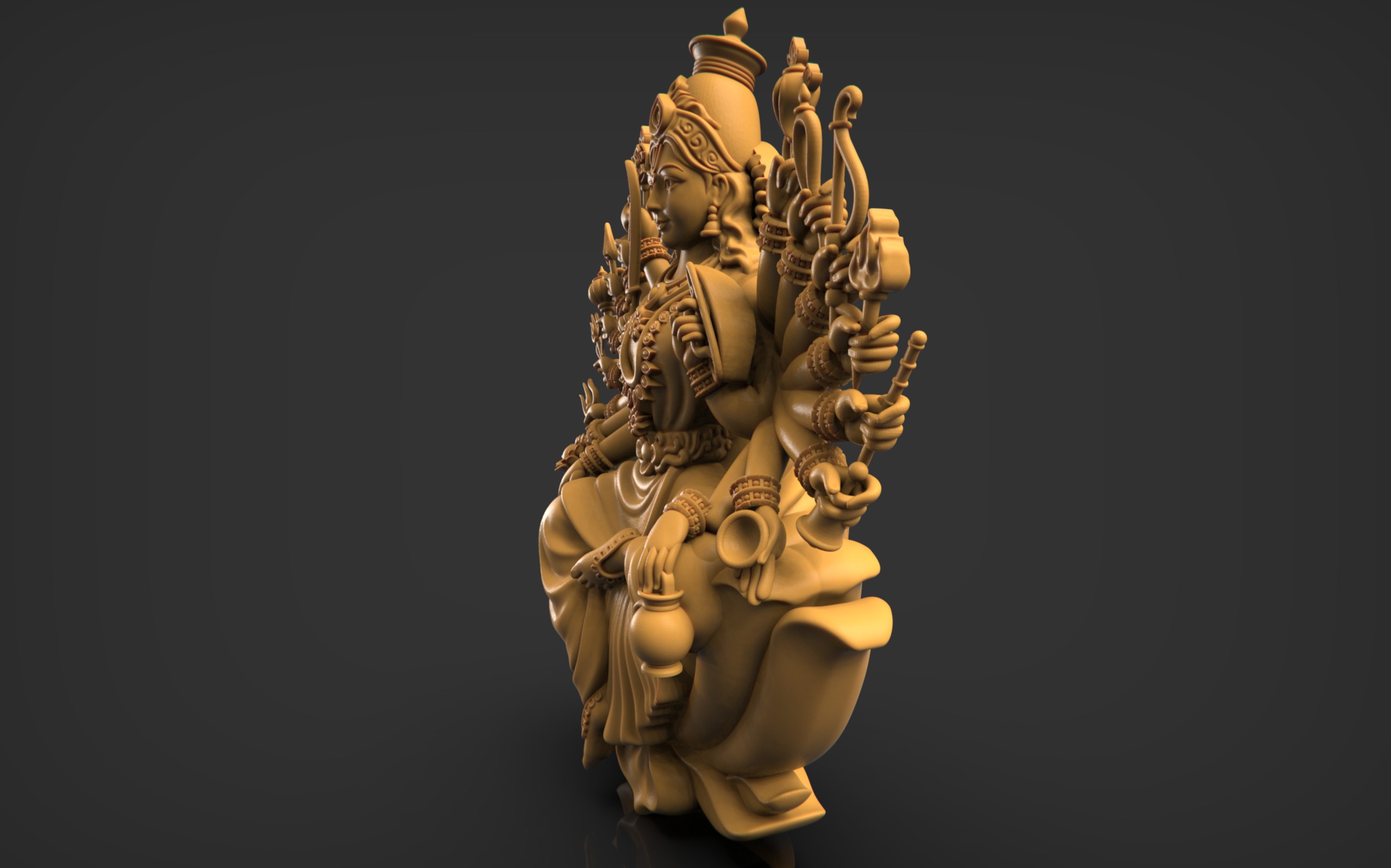 Chandika Laxmi 3D print model_4