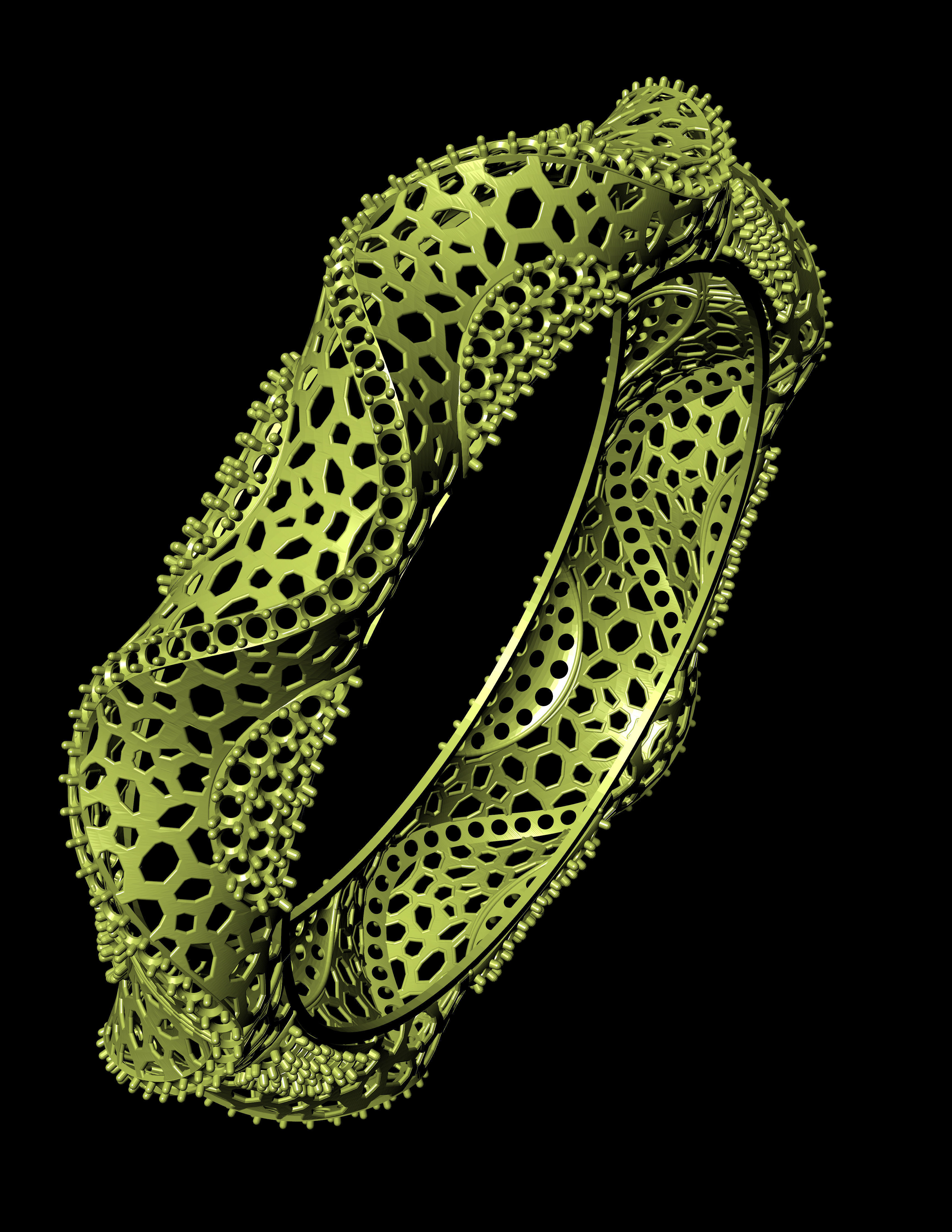 Traditional Indian Bangle 3D print model 3D print model_3