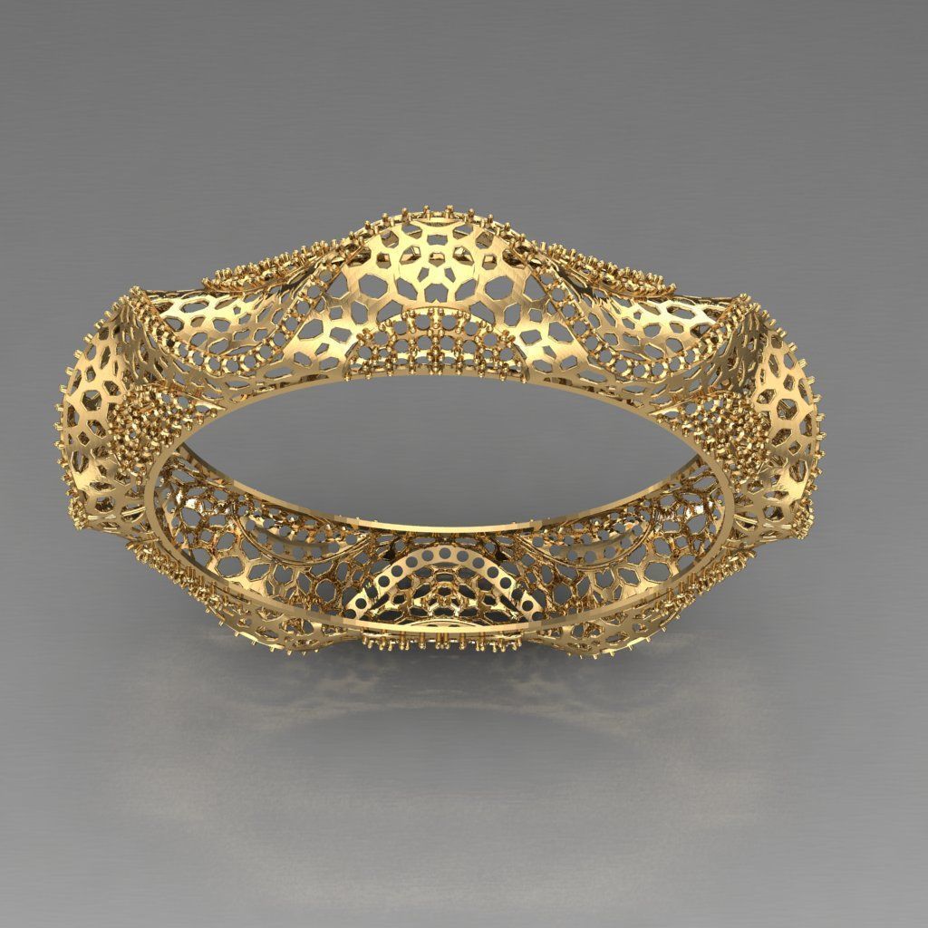 Traditional Indian Bangle 3D print model 3D print model_1