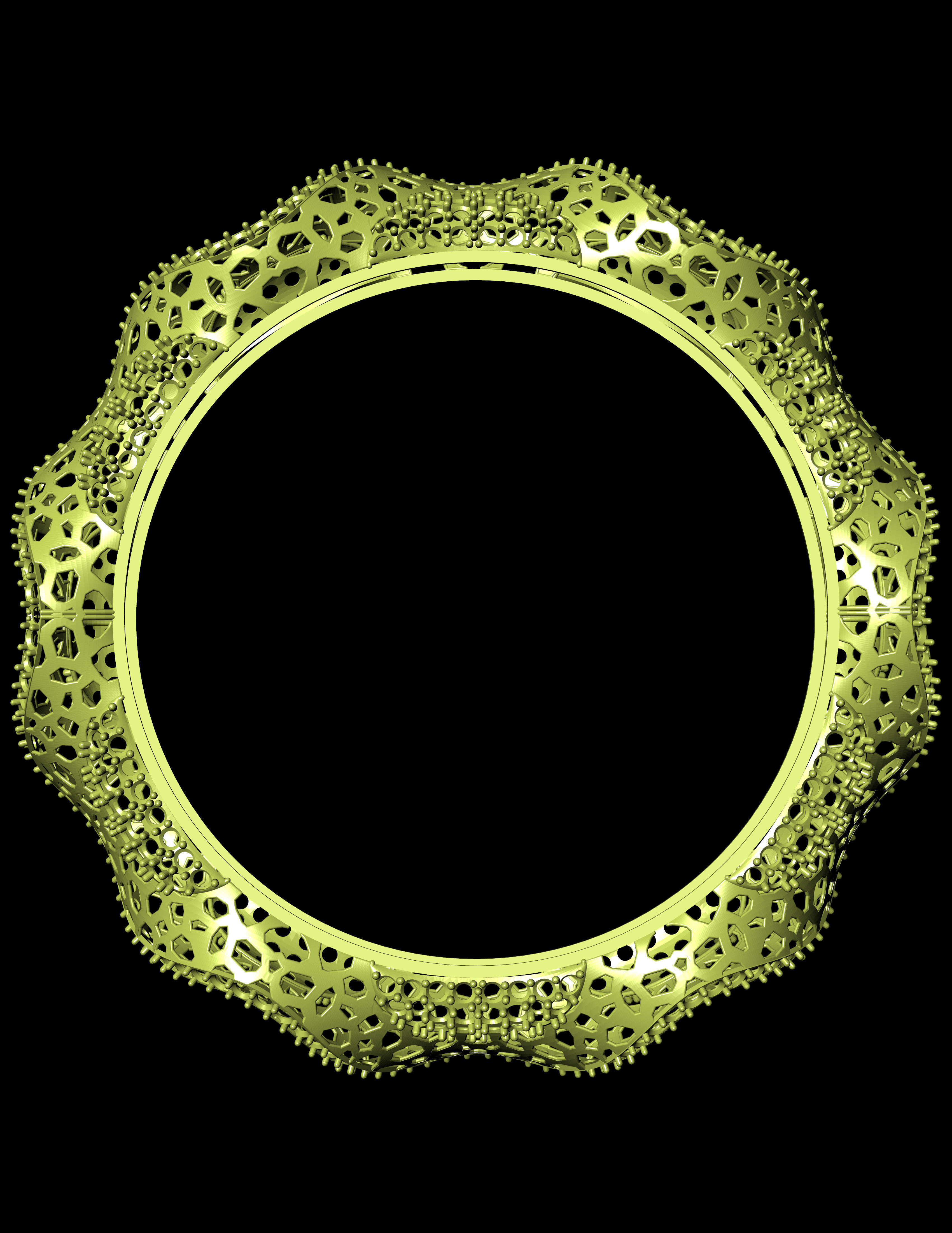 Traditional Indian Bangle 3D print model 3D print model_4