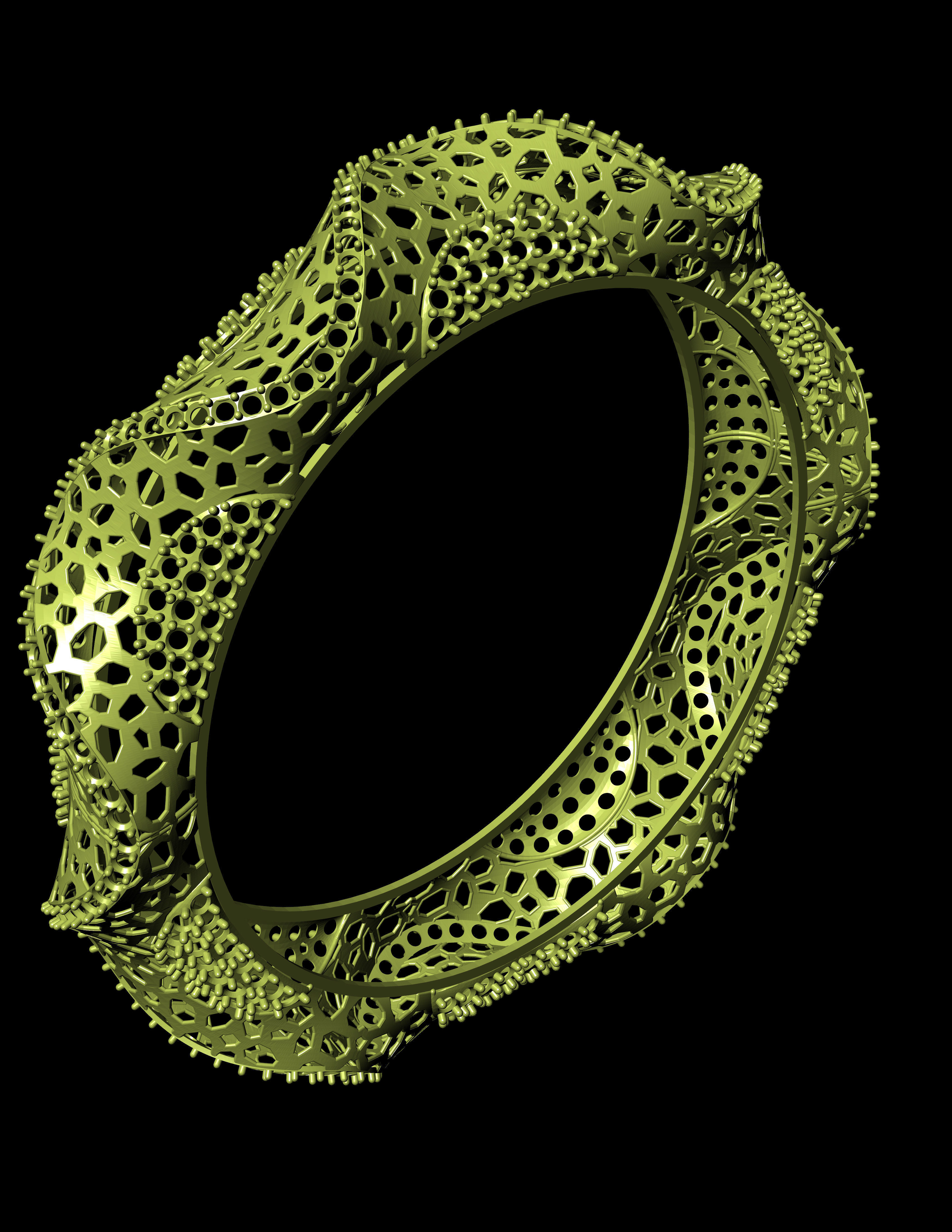 Traditional Indian Bangle 3D print model 3D print model_2