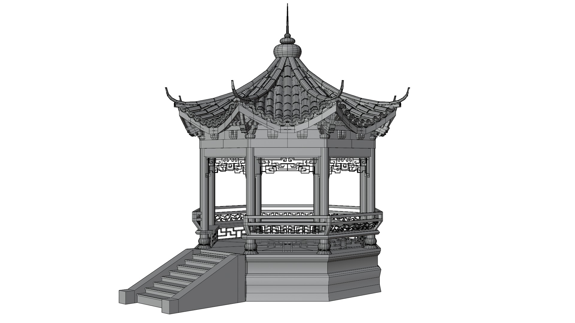 Pavilion 3D model_2