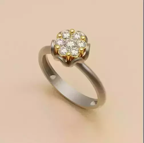 Jewel engagement ring