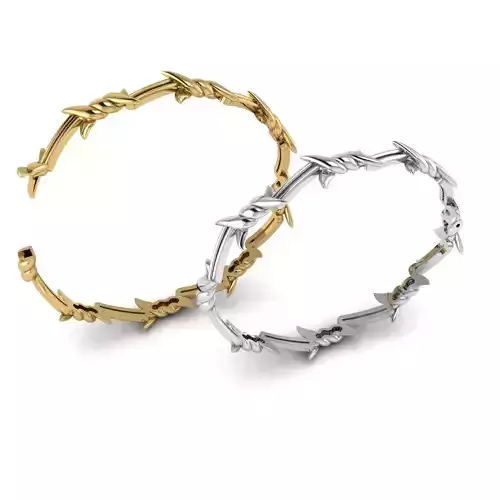 Barbed wire bracelet 3D print model