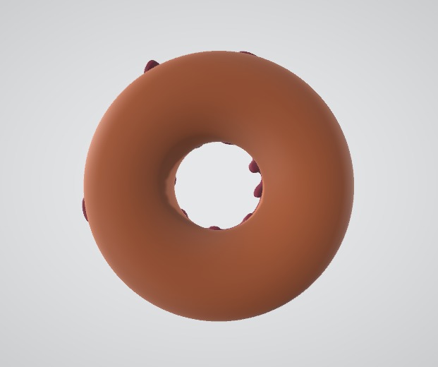 Dount Free low-poly 3D model_1