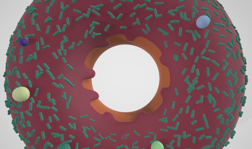 Dount Free low-poly 3D model_3