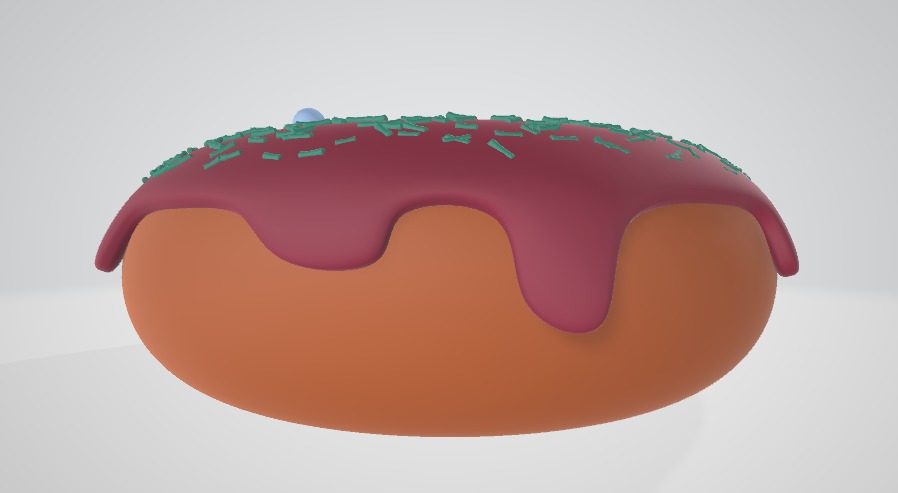 Dount Free low-poly 3D model_4