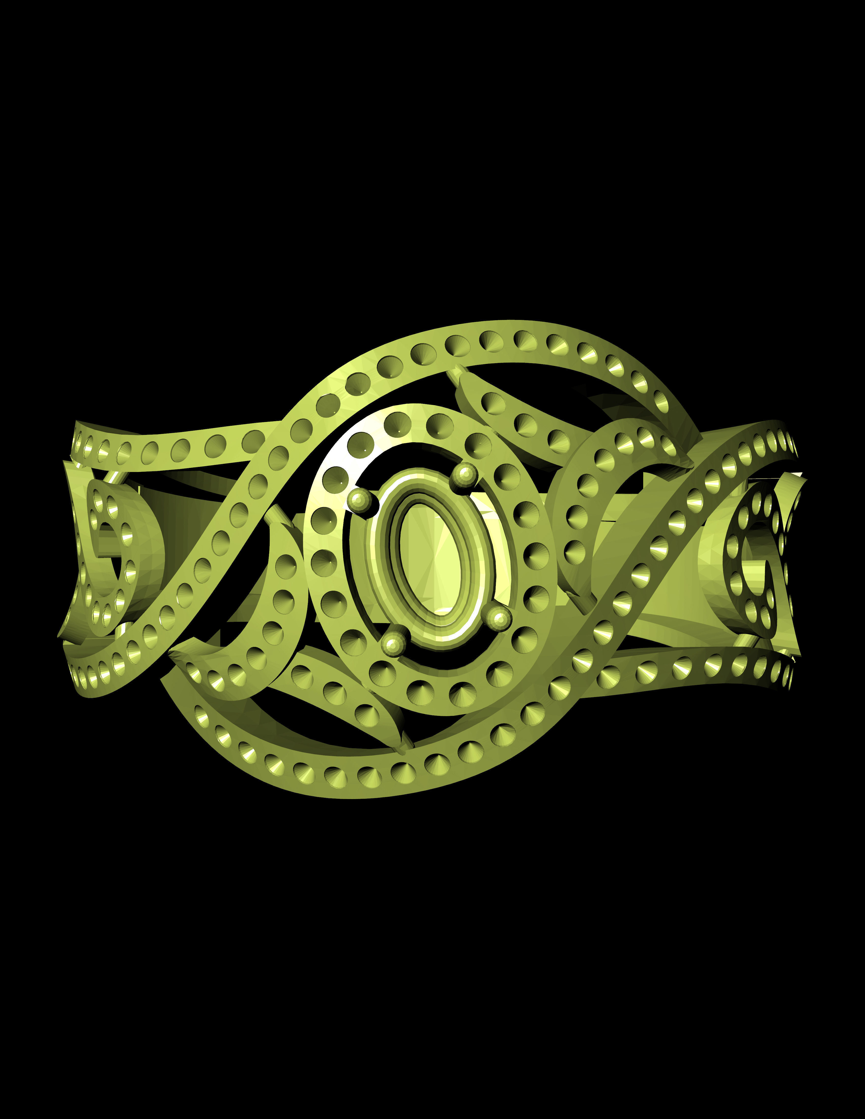 Diamond Ring For Women 3D print model 3D print model_3