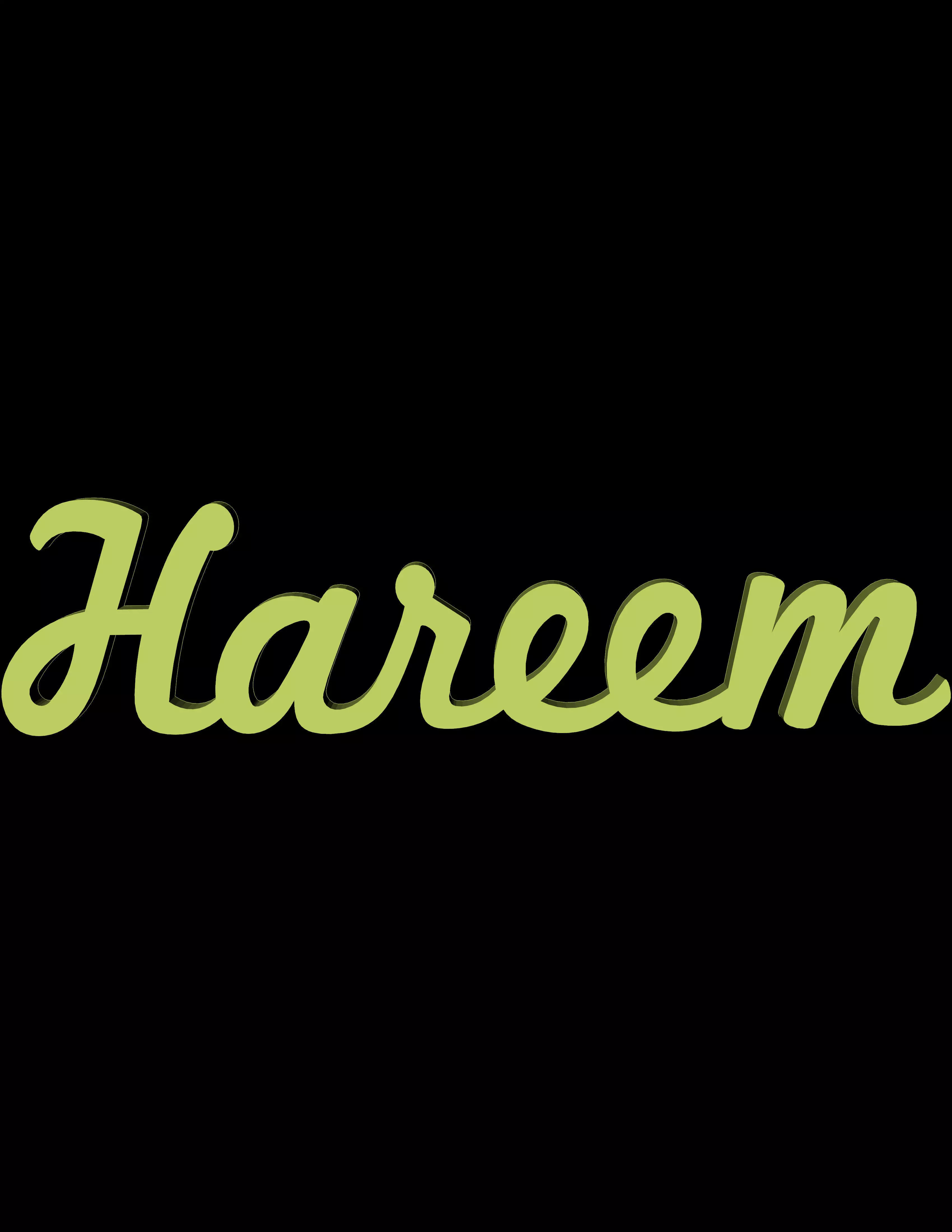 Hareem Name Pendent For Women Free 3D print model_0