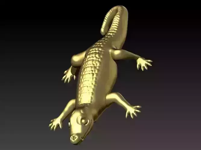 crocodile Alligator pendant 3D print model crocodile Alligator pendant 3D print model