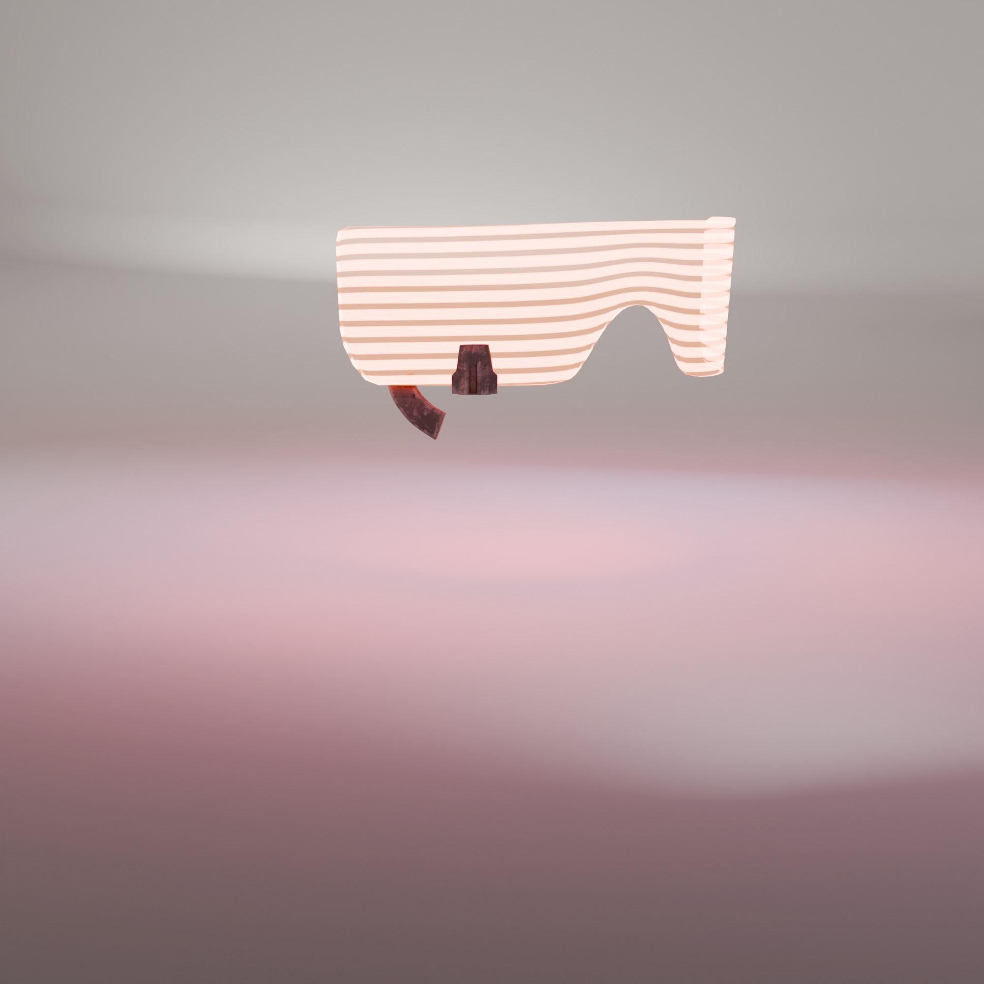 Futuristic LED Sunglasses Low-poly 3D model_4