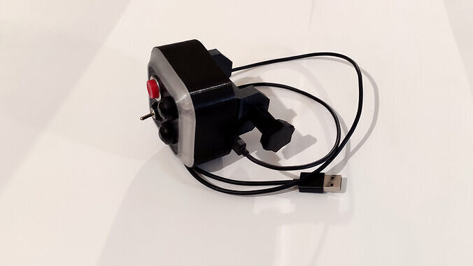 Mini Button Box and RGB Flag Display for Sim Racing 3D print model 5