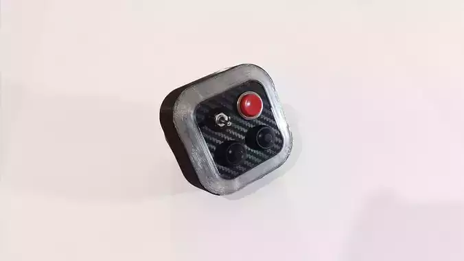 Mini Button Box and RGB Flag Display for Sim Racing 3D print model