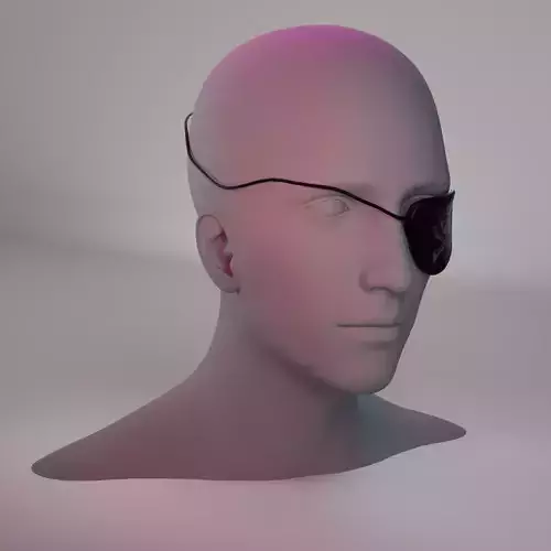 Eyepatch 3D Model Pirat Eyes Patch