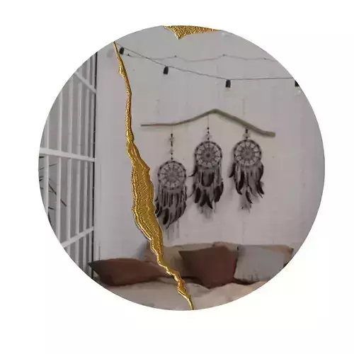 Boca do lobo lumiere round mirror 3D model