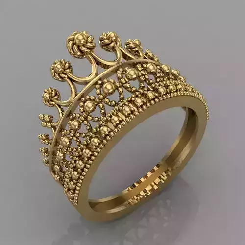 Crown Ring For Women 3D print model