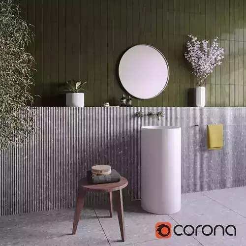 BATHROOM GREEN TITLES