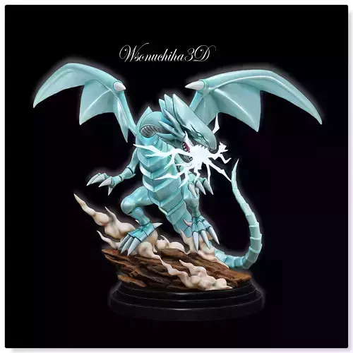 blue-eyes white dragon figure 3 - YU-GI-OH 3D print model