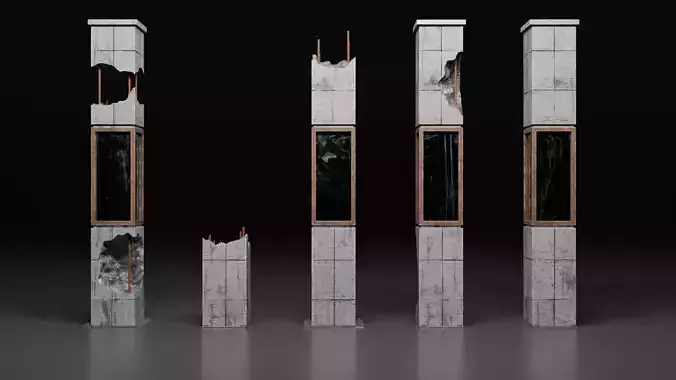Damaged Concrete Column Pack