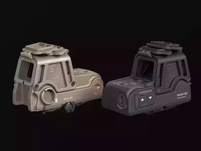 SIG Sauer ROMEO9T Red Dot Low-poly 3D model