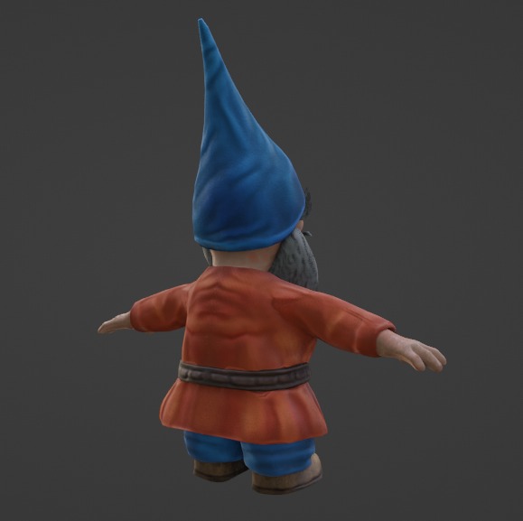 Genome Lowpoly AR Game Ready ready character Low-poly 3D model_1