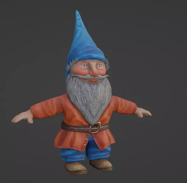 Genome Lowpoly AR Game Ready ready character Low-poly 3D model_0