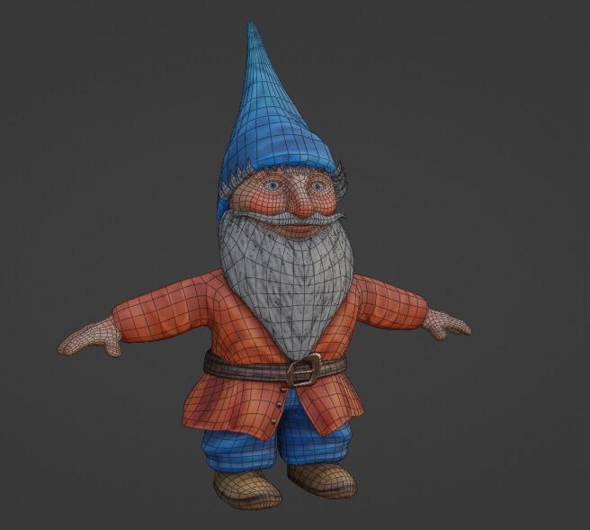 Genome Lowpoly AR Game Ready ready character Low-poly 3D model_3