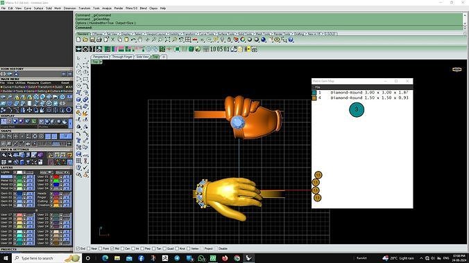 HANDS RING 3D MODEL 3D model