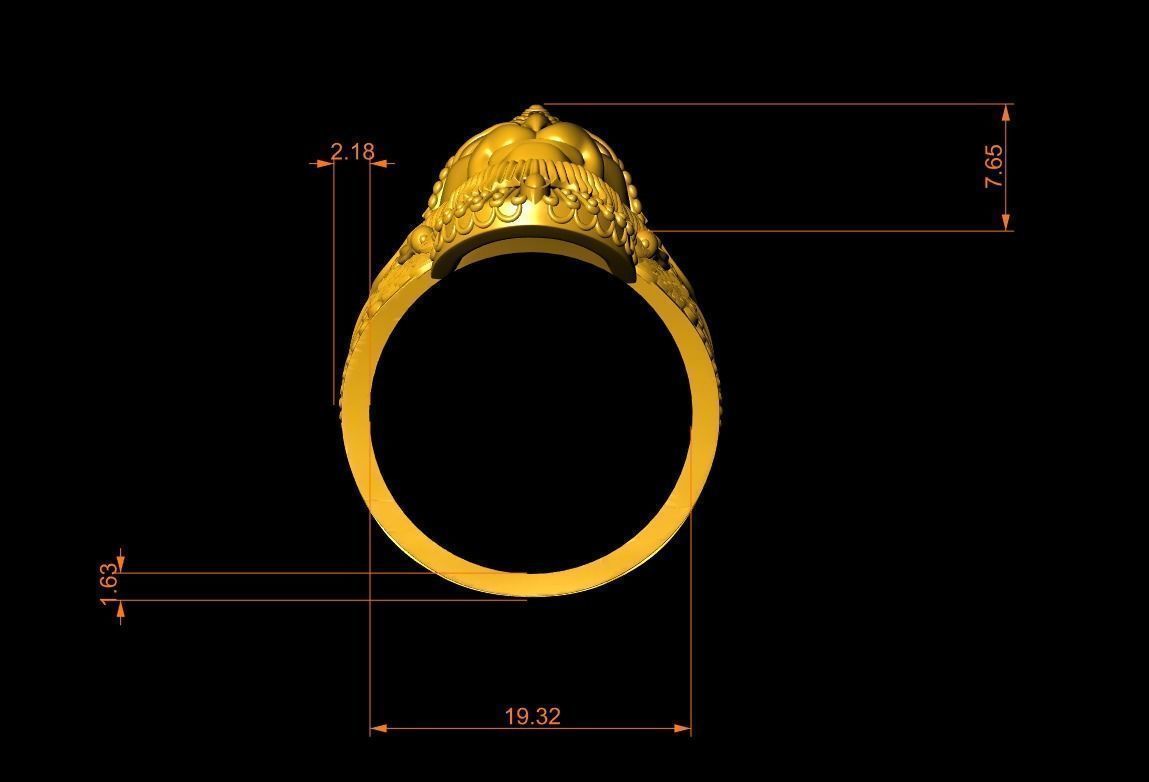 hanuman-face-ring-3d-model 3D model_1