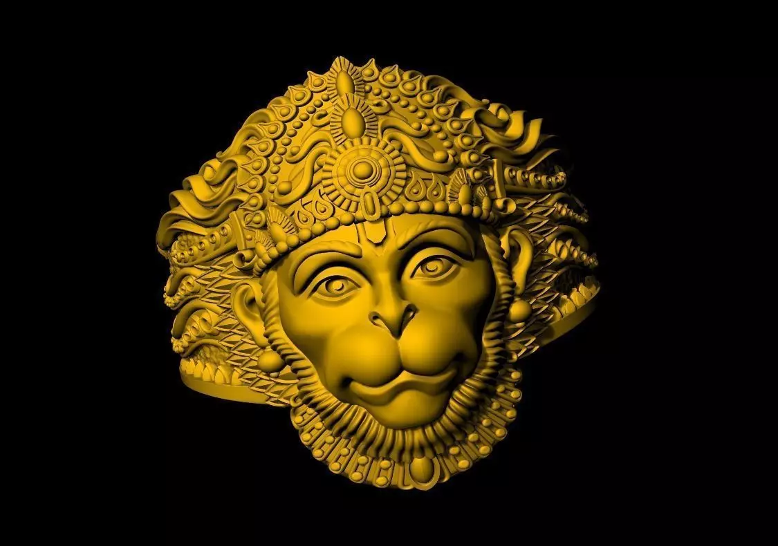 hanuman-face-ring-3d-model 3D model_0