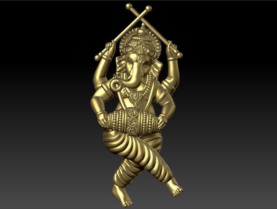 Ganesha Idol 3D Printable model  3D model_1