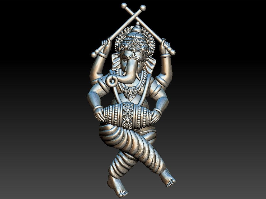 Ganesha Idol 3D Printable model  3D model_2